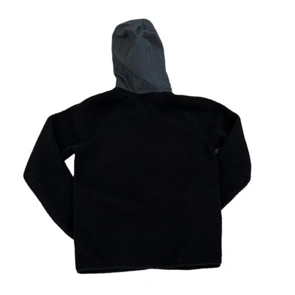 Old Navy Active Fleece Sherpa Hooded Jacket Black Men's Size S - Picture 2 of 5